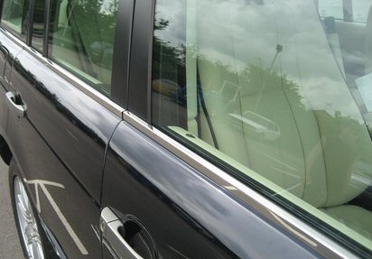Range Rover L322 Chrome Window Rubber Trim - 2005 onwards (inclu - Click Image to Close